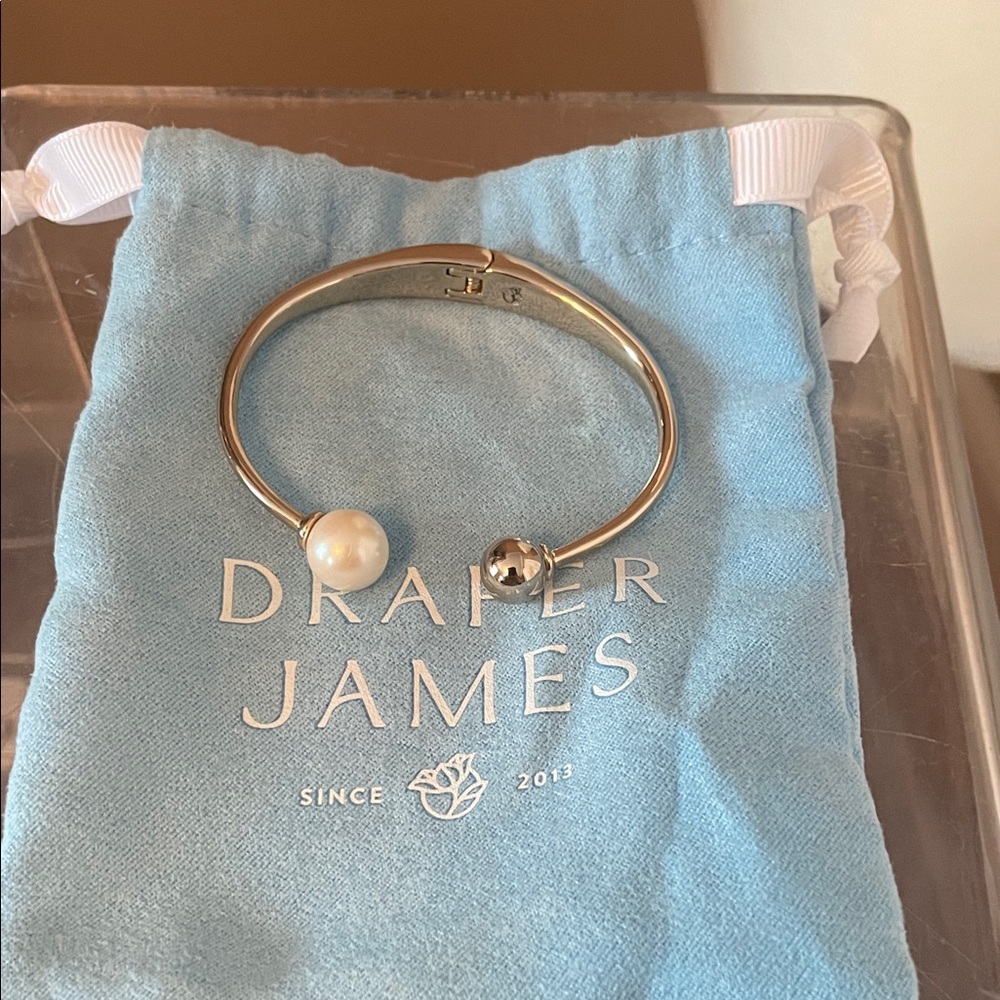 Draper James Silver Bracelet with Pearl Accent